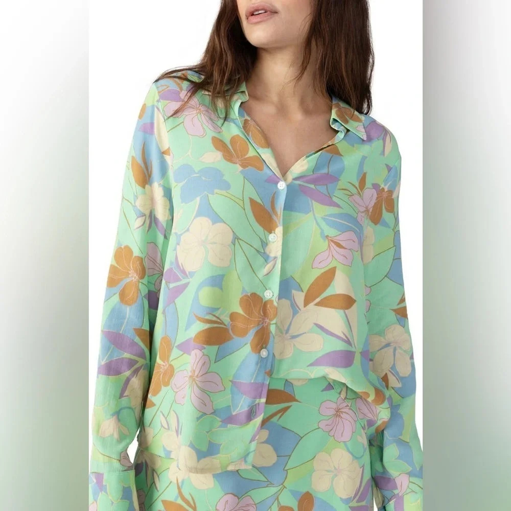 Sanctuary Floral Button-Up Shirt